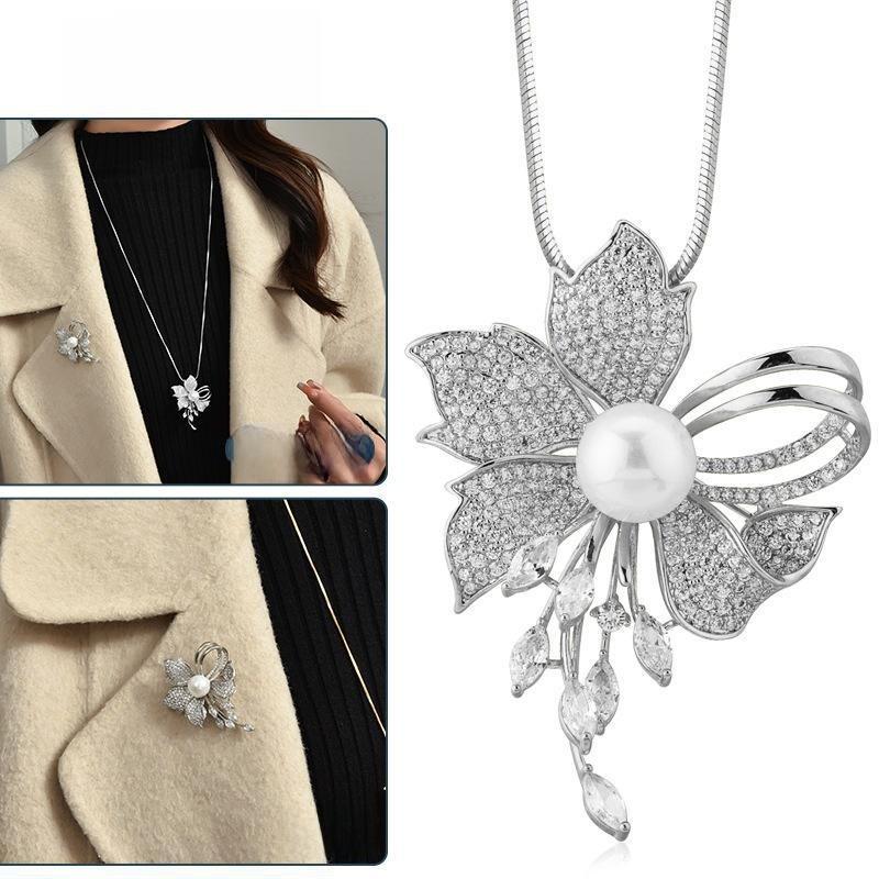 Fashion Floral Long Necklace With Zirconia For Women Winter Style Jewelry срібний
Fashion Floral Long Necklace With Zirconia For Women Winter Style Jewelry срібний