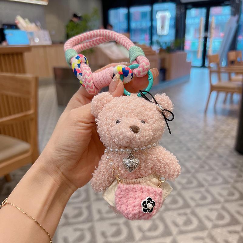 Милый мультяшный плюшевый брелок в виде плюшевого мишки - тряпичная кукла, подвеска для сумки для девочек розовый
Милый мультяшный плюшевый брелок в виде плюшевого мишки - тряпичная кукла, подвеска для сумки для девочек розовый