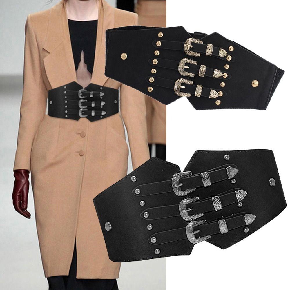 Accessories Corset Top Metal Buckle Korean Waist Strap Coat Decoration Women Waistband Waist Belts чорний
Accessories Corset Top Metal Buckle Korean Waist Strap Coat Decoration Women Waistband Waist Belts чорний