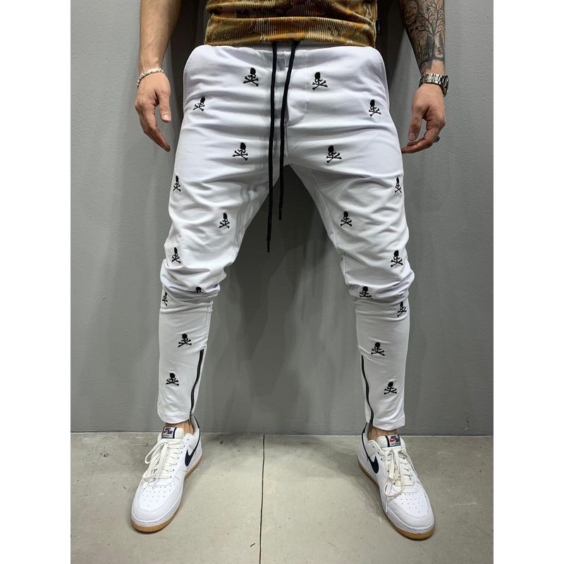 New Men s Hip Hop Zipper Pencil Pants Hip Hop Leg Opening Zipper Skinny Pants Men White 2XL
New Men s Hip Hop Zipper Pencil Pants Hip Hop Leg Opening Zipper Skinny Pants Men White 2XL