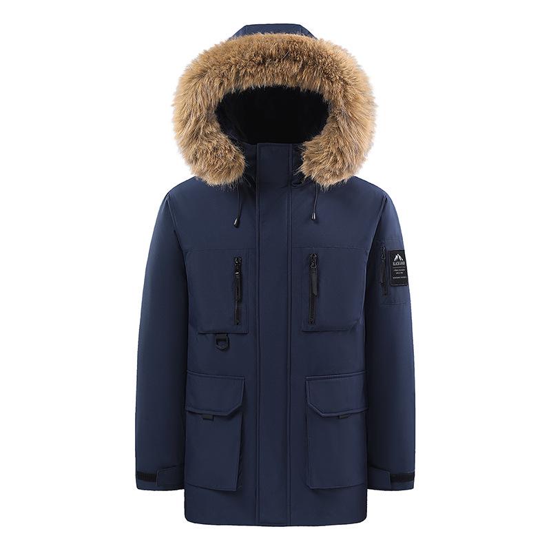 Men s Thick Winter Down Jacket with Large Fur Collar Hood 2XL синій
Men s Thick Winter Down Jacket with Large Fur Collar Hood 2XL синій