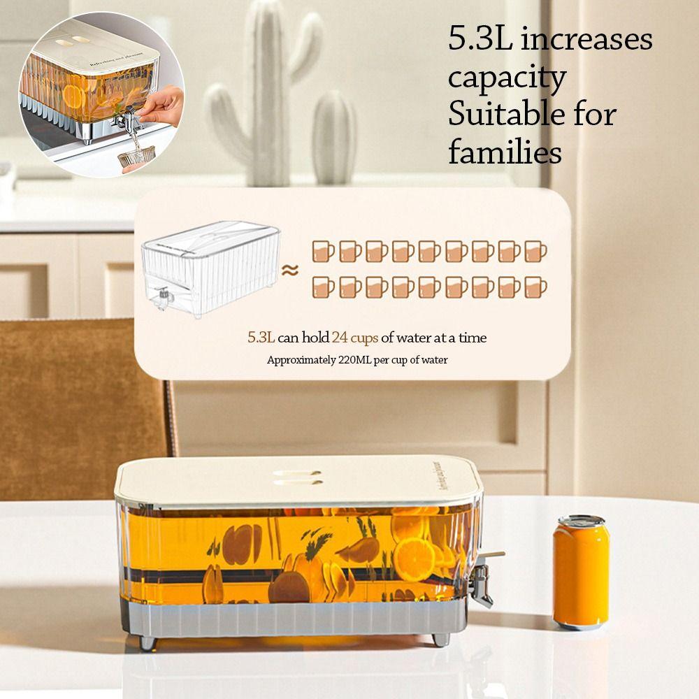 3/5/9L with Tap Fruit Tea Cold Brewing Kettle Large Capacity Water Storage Kettle Kitchen 5.3L білий
3/5/9L with Tap Fruit Tea Cold Brewing Kettle Large Capacity Water Storage Kettle Kitchen 5.3L білий