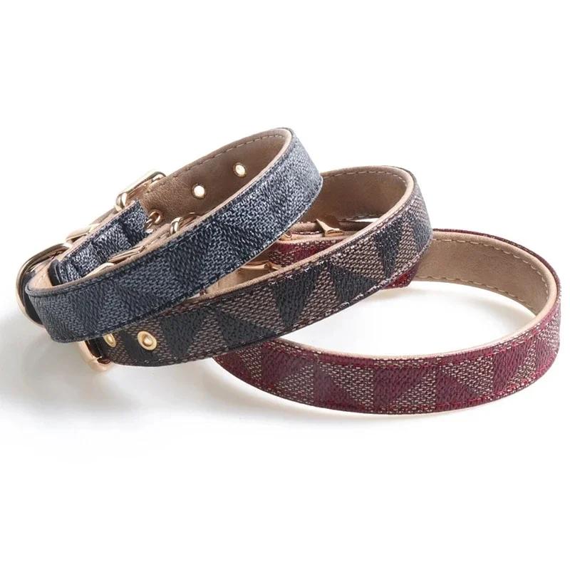 Dog Collar Luxury Designer Safe Adjustable Metal Button PU Leather Leash Lead Collar for Small Medium Large Dogs Pet Accessories 1.5X30cm
Dog Collar Luxury Designer Safe Adjustable Metal Button PU Leather Leash Lead Collar for Small Medium Large Dogs Pet Accessories 1.5X30cm