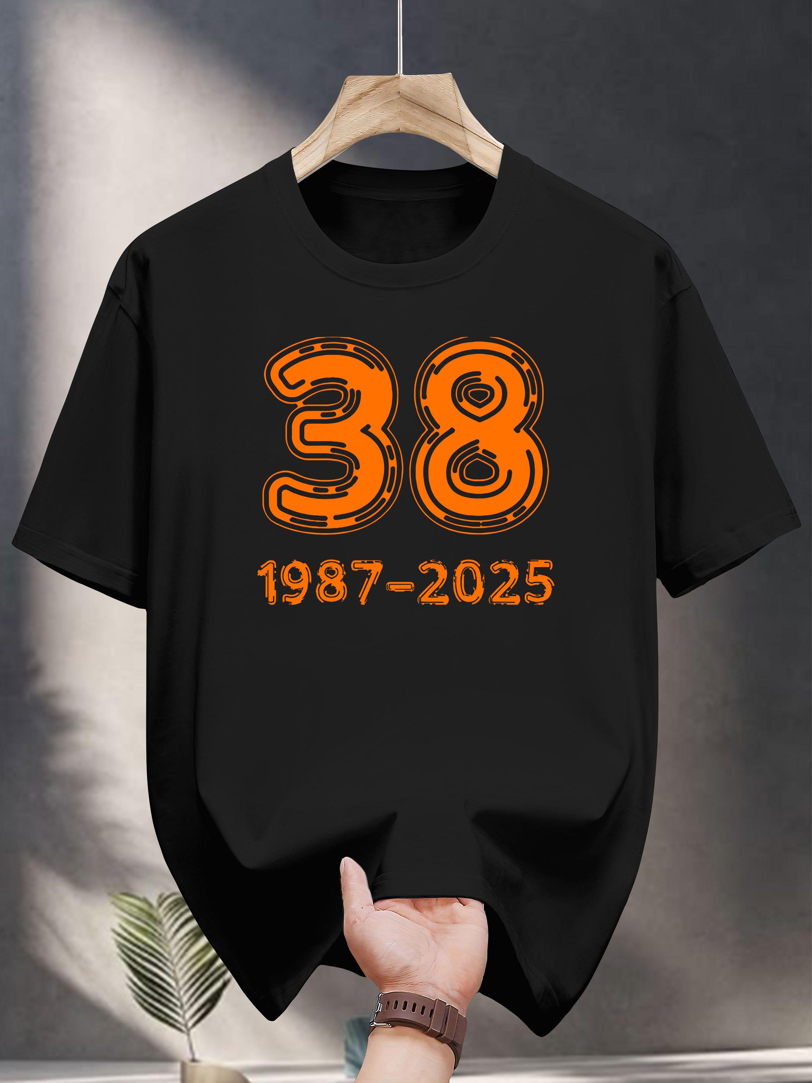 200g 100% Cotton Short Sleeve T-shirt - Bold Orange 38 & 1967-2025 Print XXXXL
200g 100% Cotton Short Sleeve T-shirt - Bold Orange 38 & 1967-2025 Print XXXXL