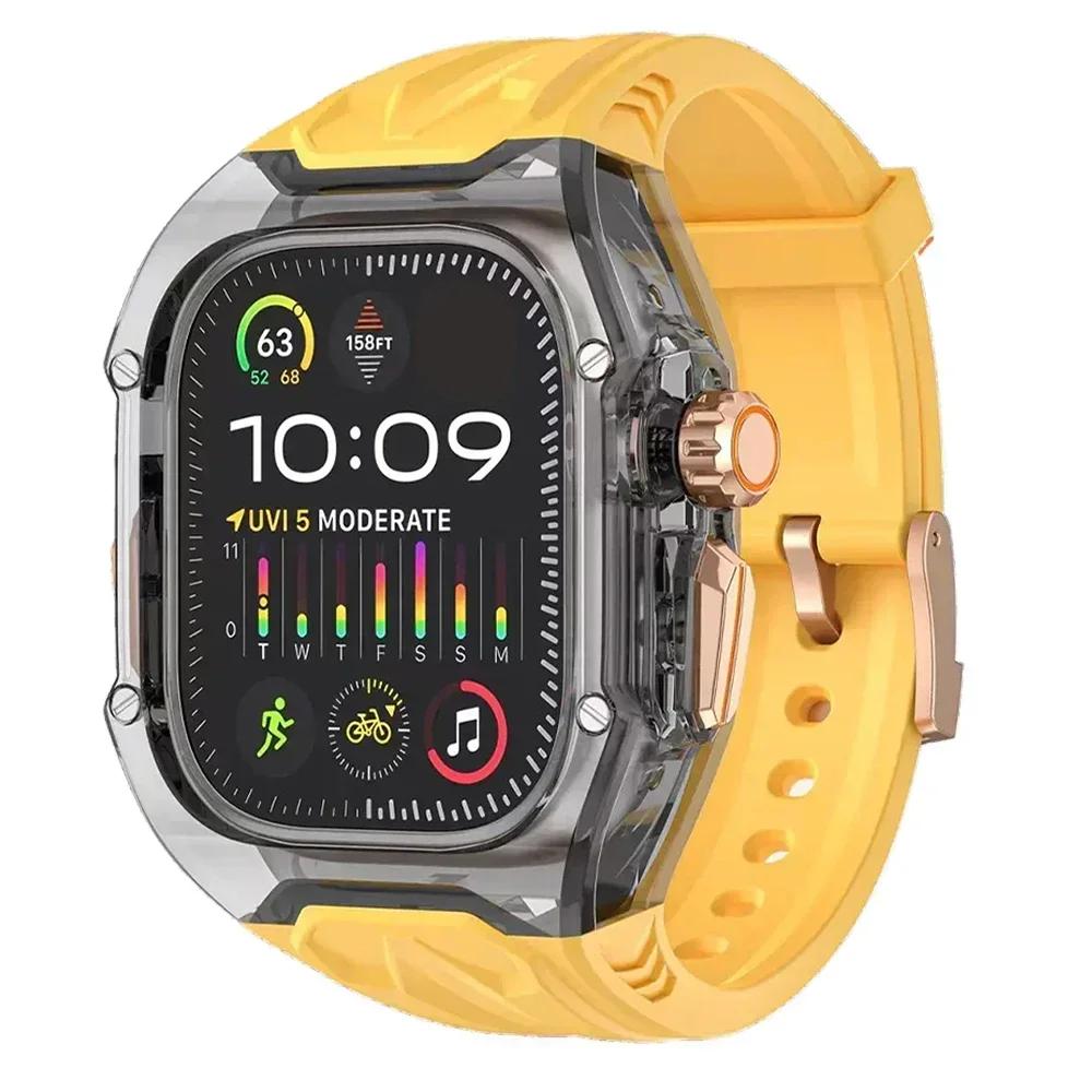 Прозорий Комплект Модифікації для Apple Watch 9 8 7 45мм 41мм Ремінець Чохол для IWatch Серії 44 40мм 6 5 4 SE Гумовий Ремінець Переробка Мод 41mm-Series 9 8 7
Прозорий Комплект Модифікації для Apple Watch 9 8 7 45мм 41мм Ремінець Чохол для IWatch Серії 44 40мм 6 5 4 SE Гумовий Ремінець Переробка Мод 41mm-Series 9 8 7