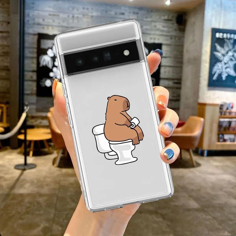 Funny Cute Cartoon Capybara Couple Case for Google Pixel 8 Pro 7 7PRO Transparent TPU Soft Cases for Pixel 6A 7A Pixel8 Pixel 8
Funny Cute Cartoon Capybara Couple Case for Google Pixel 8 Pro 7 7PRO Transparent TPU Soft Cases for Pixel 6A 7A Pixel8 Pixel 8