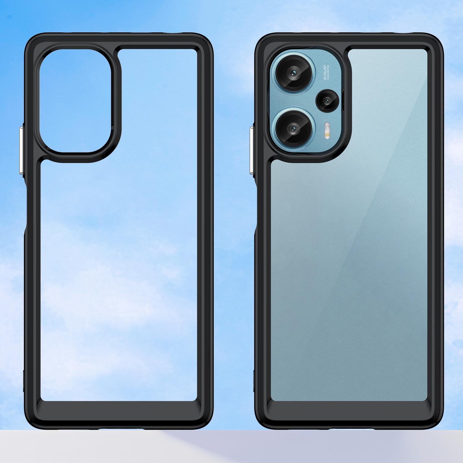 For Xiaomi Redmi Note 12 Turbo/Poco F5 5G Protective Phone Case TPU+Acrylic Anti-scratch Cover Transparent
For Xiaomi Redmi Note 12 Turbo/Poco F5 5G Protective Phone Case TPU+Acrylic Anti-scratch Cover Transparent