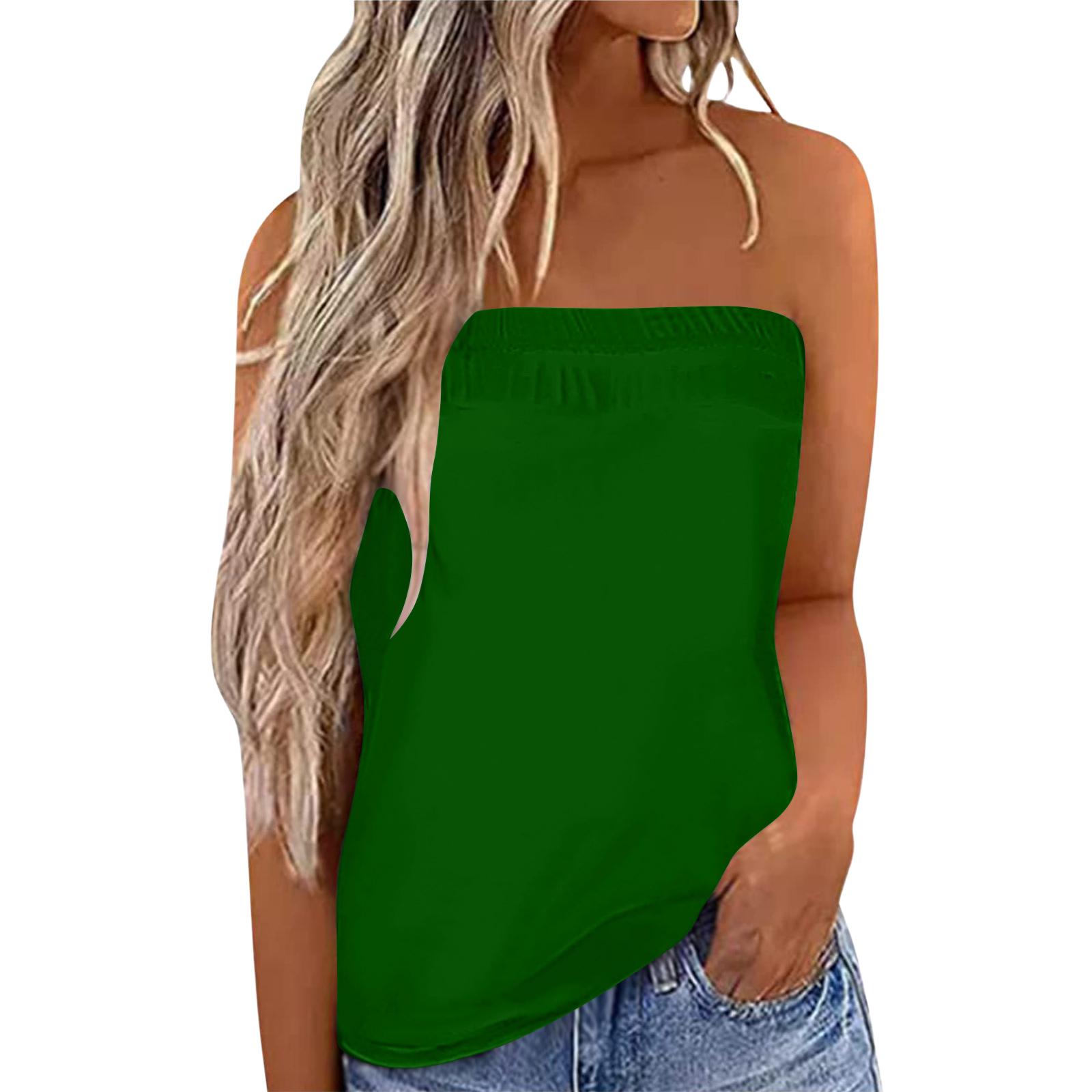 Women s Summer Sexy Strapless Off-Shoulder Elastic Band Top S
Women s Summer Sexy Strapless Off-Shoulder Elastic Band Top S