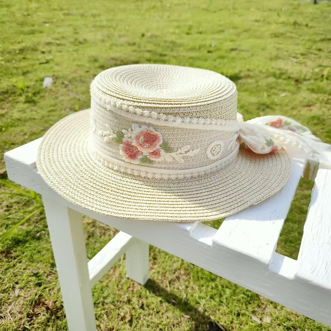 Fashion Basin Straw Hat for Women Sweet Flower Wide Lace Ribbon Bowknot Sunshade Panama Cap French Girls Elegant Outdoor Hat one size бежевый
Fashion Basin Straw Hat for Women Sweet Flower Wide Lace Ribbon Bowknot Sunshade Panama Cap French Girls Elegant Outdoor Hat one size бежевый