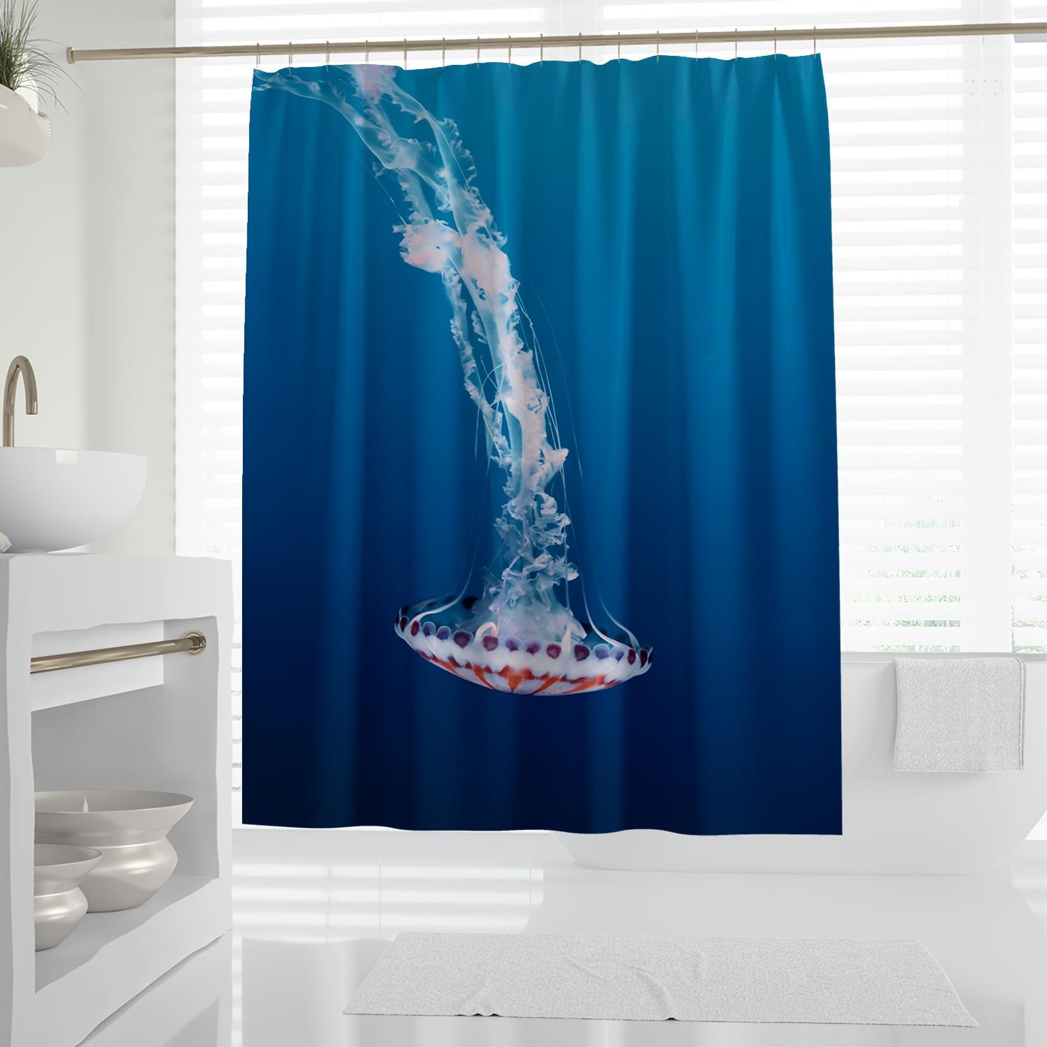 1Pc Realistic Aggressive Jellyfish Shower Curtain - High Quality Polyester Bathroom Decor With Vibrant Digital Print, Machine Wa W60H190(CM)-1 Pcs
1Pc Realistic Aggressive Jellyfish Shower Curtain - High Quality Polyester Bathroom Decor With Vibrant Digital Print, Machine Wa W60H190(CM)-1 Pcs