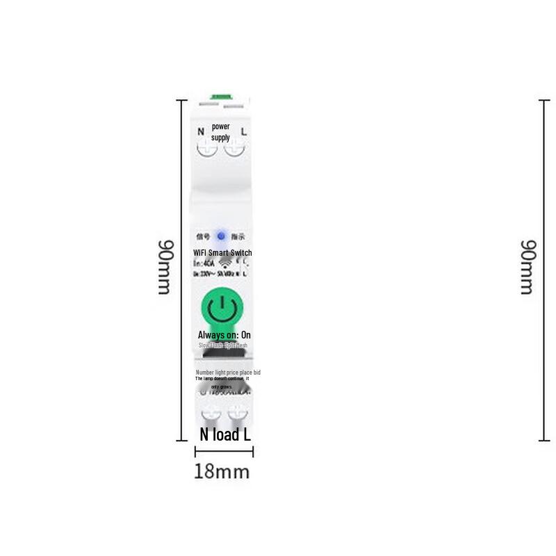 OLOEY Wi-Fi Smart Leakage Circuit Breaker CN plug (adapter included)
OLOEY Wi-Fi Smart Leakage Circuit Breaker CN plug (adapter included)