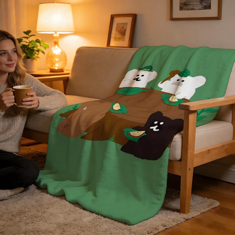 Throw High-Density Short Plush Blanket For Sofa Nap Air-Conditioned Room Soft Skin-Friendly Dinotaeng 75x90cm
Throw High-Density Short Plush Blanket For Sofa Nap Air-Conditioned Room Soft Skin-Friendly Dinotaeng 75x90cm