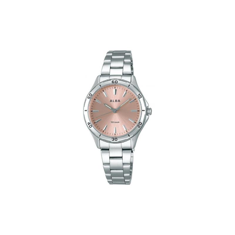 SEIKO 100 meters waterproof Quartz Steel Strap women s watch pink dial AQQK408
SEIKO 100 meters waterproof Quartz Steel Strap women s watch pink dial AQQK408
