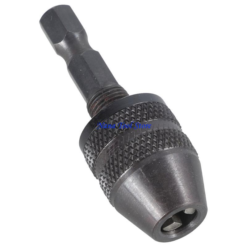 31GJ New 1/4 In Shank Keyless Electric Drill Chuck Conversion Clamp 0.3-3mm Hexagonal чорний
31GJ New 1/4 In Shank Keyless Electric Drill Chuck Conversion Clamp 0.3-3mm Hexagonal чорний
