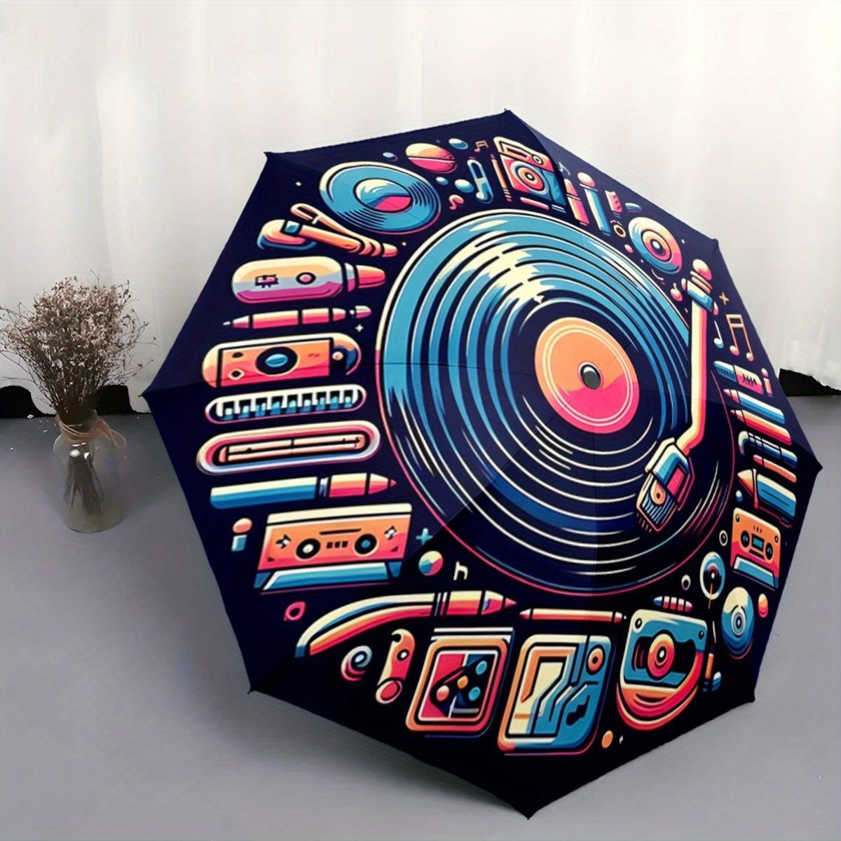 Folding umbrella Vinyl record-themed umbrella, retro music design Creative portable folding umbrella, suitable for all holiday (as the picture,Iron&8K)
Folding umbrella Vinyl record-themed umbrella, retro music design Creative portable folding umbrella, suitable for all holiday (as the picture,Iron&8K)