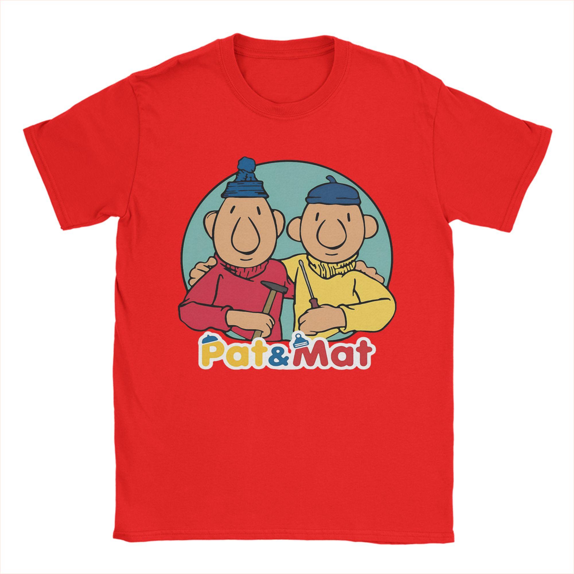Men Pat and Mat Czechoslovak Cartoon Anime T Shirt Pure Cotton Clothes Vintage Short Sleeve Round Neck Tees Printing TShirt S
Men Pat and Mat Czechoslovak Cartoon Anime T Shirt Pure Cotton Clothes Vintage Short Sleeve Round Neck Tees Printing TShirt S