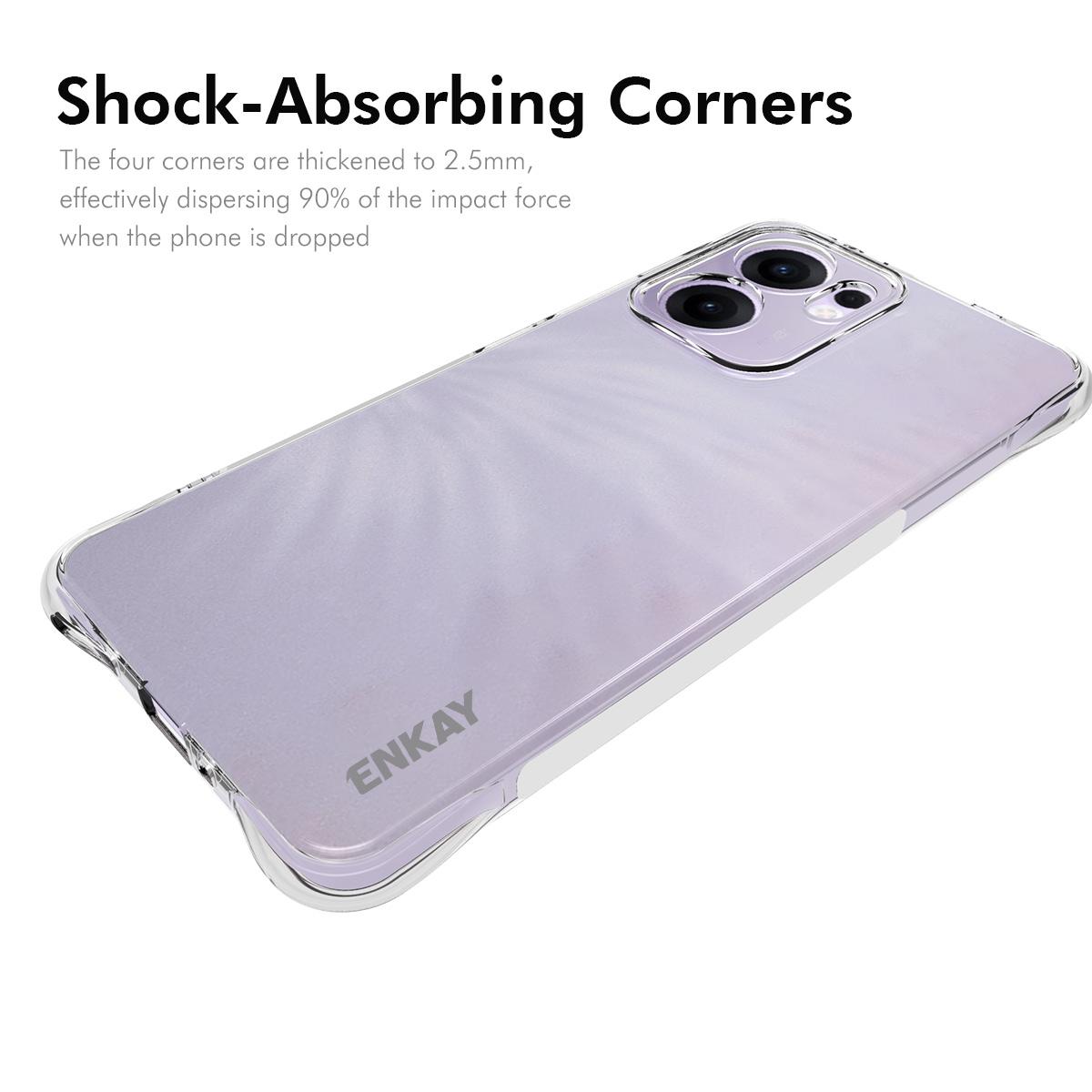 For Oppo Reno13 F 5G Clear Phone Case ENKAY HAT PRINCE Shockproof Anti-Slip TPU Cover Transparent
For Oppo Reno13 F 5G Clear Phone Case ENKAY HAT PRINCE Shockproof Anti-Slip TPU Cover Transparent