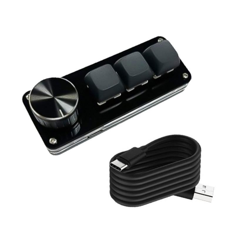 3Key/4Key/6Key/8Key Mechanical Macro Keypad with Personalizes Knob, Hot Swappable Switches for Gamers and Programmers
3Key/4Key/6Key/8Key Mechanical Macro Keypad with Personalizes Knob, Hot Swappable Switches for Gamers and Programmers