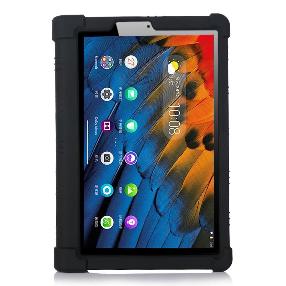 For Lenovo Yoga Tab5 YT-X705F/M 10.1 inch Anti-scratch Soft Silicone Tablet Case Anti-drop Cover with PC Kickstand Black
For Lenovo Yoga Tab5 YT-X705F/M 10.1 inch Anti-scratch Soft Silicone Tablet Case Anti-drop Cover with PC Kickstand Black