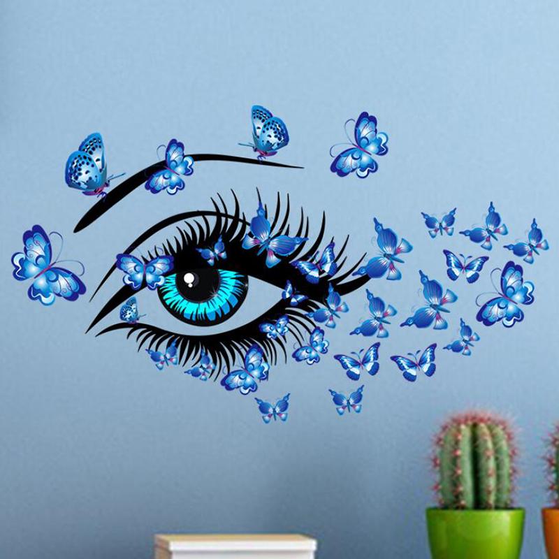 Большие сексуальные глаза бабочки настенные наклейки гостиная спальня декоративное настенное искусство 38*58cm синий 
Большие сексуальные глаза бабочки настенные наклейки гостиная спальня декоративное настенное искусство 38*58cm синий