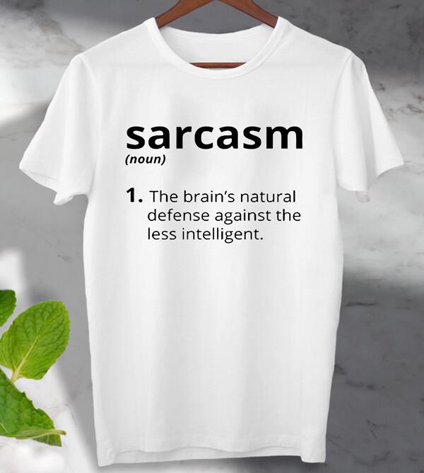 Sarcasm Noun Meaning Top Joke Funny T-Shirt TEE Top Ideal gift Tee S
Sarcasm Noun Meaning Top Joke Funny T-Shirt TEE Top Ideal gift Tee S