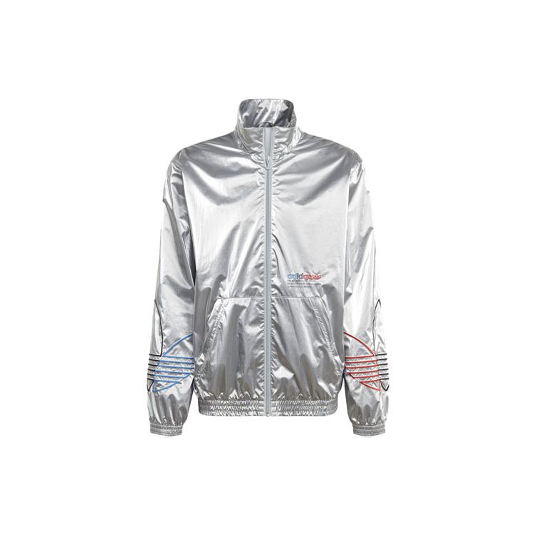 Adidas Originals Блестящая спортивная куртка с вышитым логотипом и воротником-стойкой Мужская верхняя одежда Серебристый GN4208 S
Adidas Originals Блестящая спортивная куртка с вышитым логотипом и воротником-стойкой Мужская верхняя одежда Серебристый GN4208 S