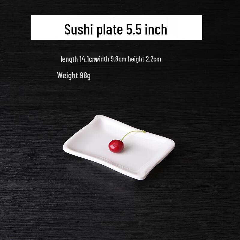 QianXing A8 White Melamine Sushi & Snack Plates, 5.5-inch, 20-Pack
QianXing A8 White Melamine Sushi & Snack Plates, 5.5-inch, 20-Pack