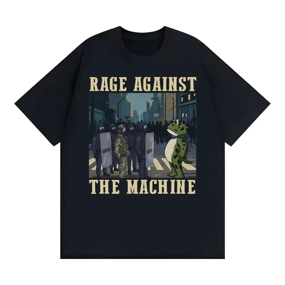 Portland Frog Protest Rage Against The Machine T-Shirt Funny Meme Graphic T Shirts Men Women High Quality Cotton T-shirts S
Portland Frog Protest Rage Against The Machine T-Shirt Funny Meme Graphic T Shirts Men Women High Quality Cotton T-shirts S