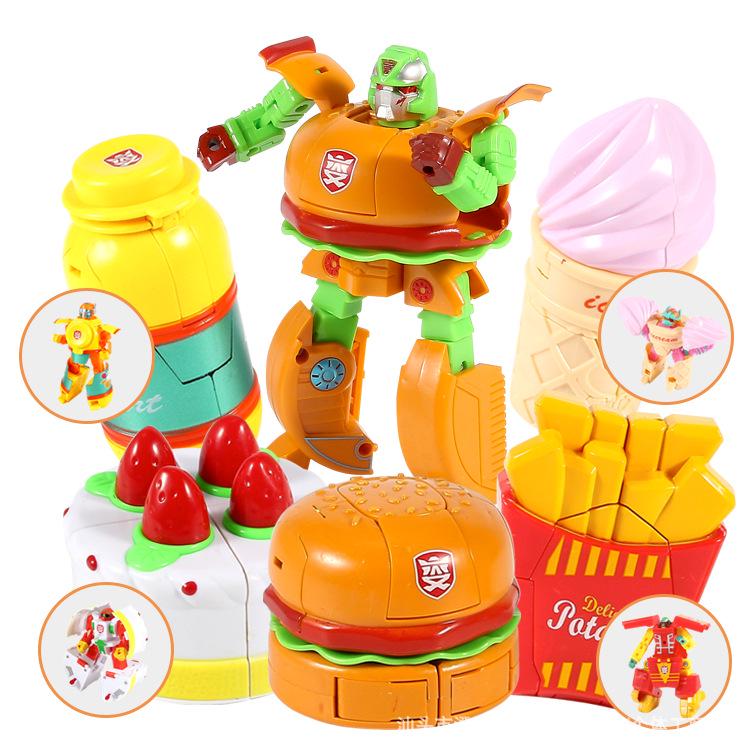 Children s Transforming Food Robot Toy Set: Ice Cream, French Fries, Hamburger - Educational & Creative Gifts for Boys & Girls
Children s Transforming Food Robot Toy Set: Ice Cream, French Fries, Hamburger - Educational & Creative Gifts for Boys & Girls