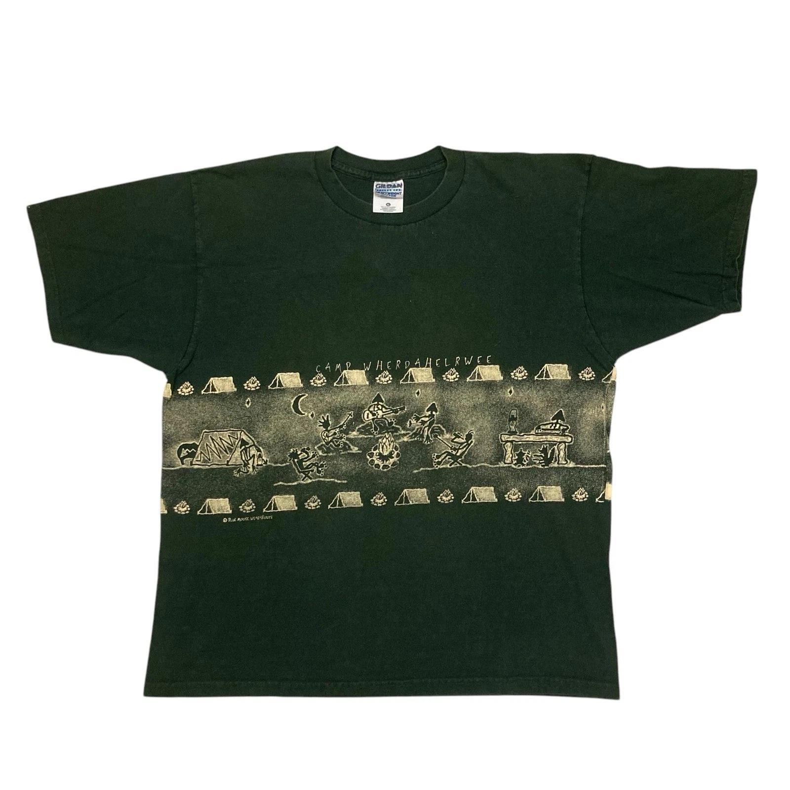 Vintage Camping Retroglyph Aboriginals Blue Moose Wearabouts Green T-shirt XL 3XL
Vintage Camping Retroglyph Aboriginals Blue Moose Wearabouts Green T-shirt XL 3XL