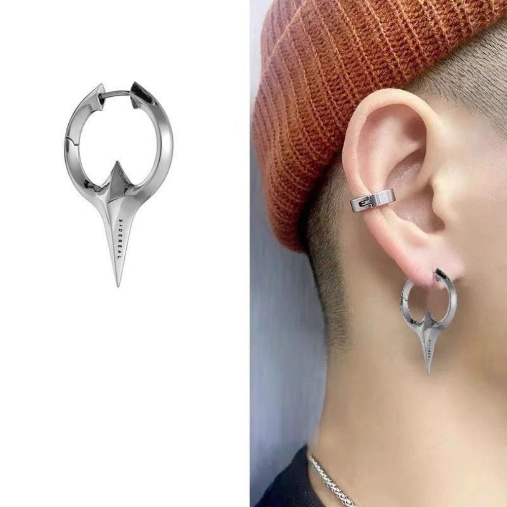 Ear Buckle Four Pointed Star Earrings Hip Hop Bearded Star Ear Hoop Daily Women серебряный
Ear Buckle Four Pointed Star Earrings Hip Hop Bearded Star Ear Hoop Daily Women серебряный