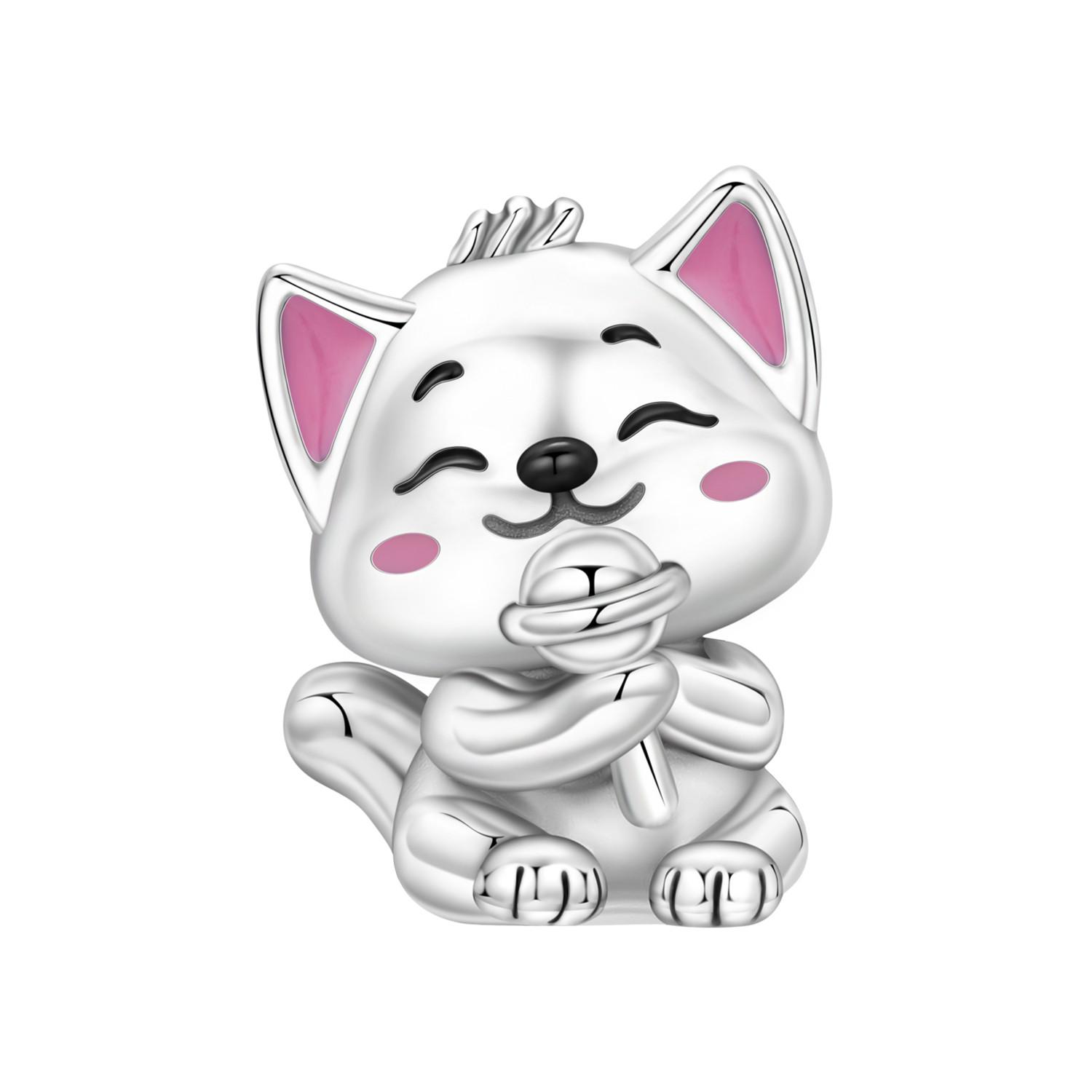 PANPOKI 925 Silver Cute Little Cat Animal Beads Pendants Bracelet Charm Jewelry Party DIY Trendy Gifts
PANPOKI 925 Silver Cute Little Cat Animal Beads Pendants Bracelet Charm Jewelry Party DIY Trendy Gifts