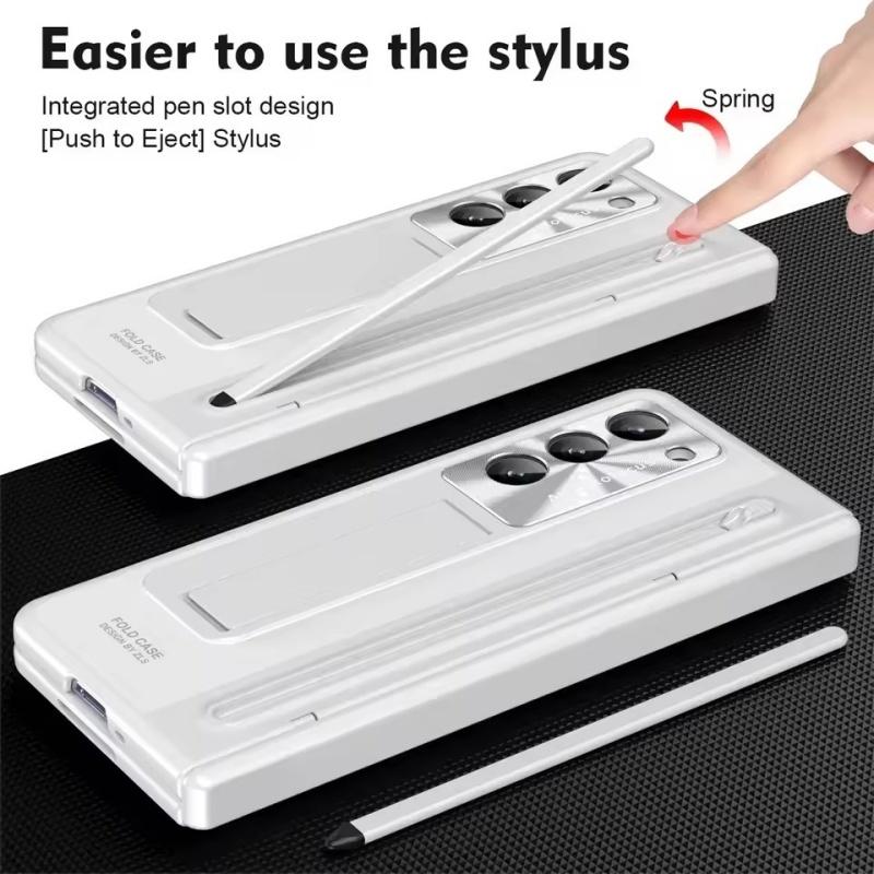 With Touch Pen Tempered Glass Film Stand Fold Phone Cover for Samsung Galaxy Z Fold 6 5 4 5G 360 Full Protection Hinge Case Samsung Z Fold 4 чорний
With Touch Pen Tempered Glass Film Stand Fold Phone Cover for Samsung Galaxy Z Fold 6 5 4 5G 360 Full Protection Hinge Case Samsung Z Fold 4 чорний