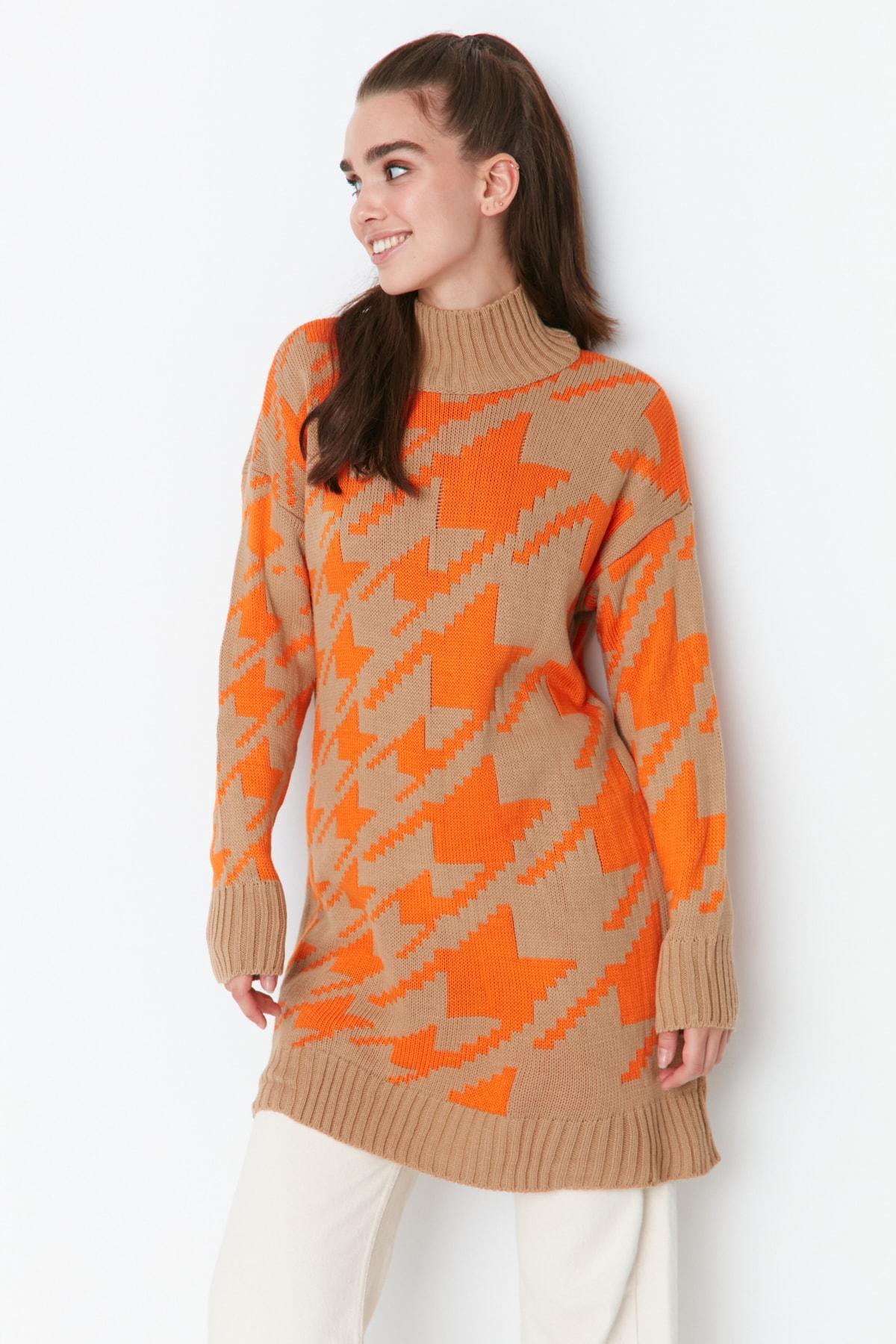 Свитер - Коричневый - Классический крой 
Свитер - Коричневый - Классический крой