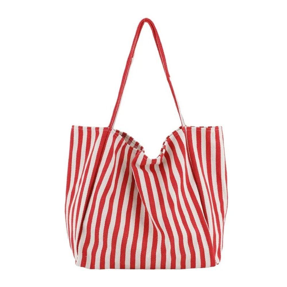 Large Capacity Canvas Shoulder Bag Multifunctional Shopping Bag Casual Stripe Handbag Women красный
Large Capacity Canvas Shoulder Bag Multifunctional Shopping Bag Casual Stripe Handbag Women красный