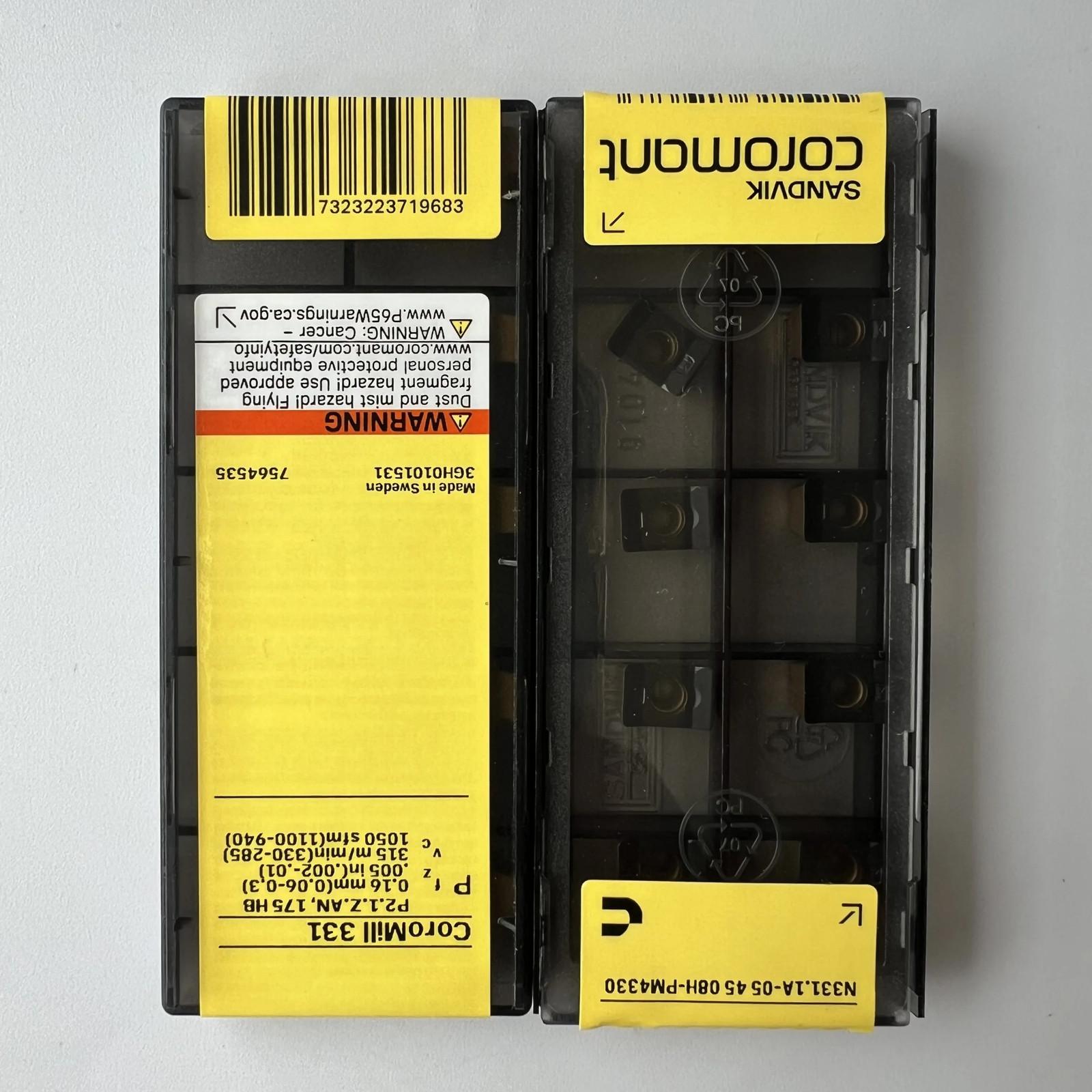 SANDVIK / N331.1A-054508H-PM 4330 / Industrial indexable Carbide Inserts 10 Pcs
SANDVIK / N331.1A-054508H-PM 4330 / Industrial indexable Carbide Inserts 10 Pcs