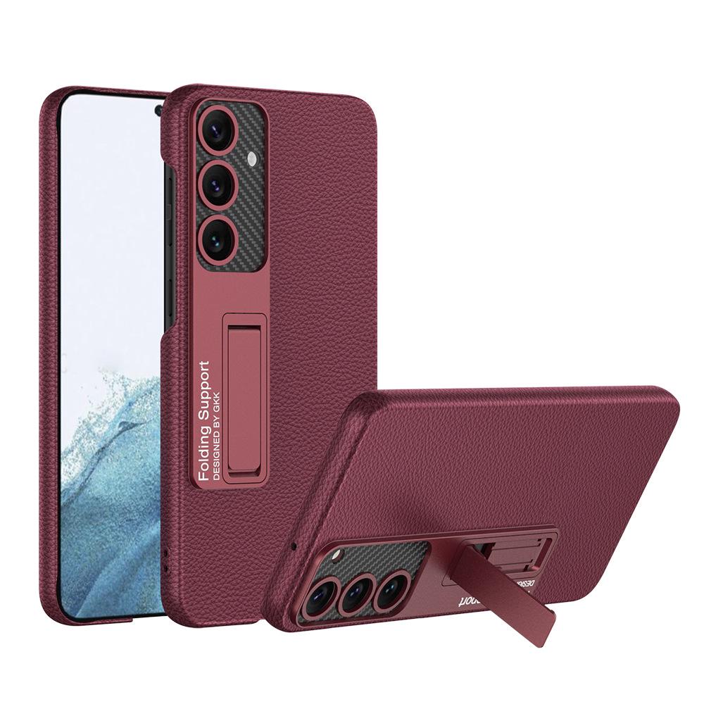 Samsung S23 FE/S24 Pure Color Leather Drop-proof Bracket Case: Fashionable and Luxurious. SM-S23FE
Samsung S23 FE/S24 Pure Color Leather Drop-proof Bracket Case: Fashionable and Luxurious. SM-S23FE