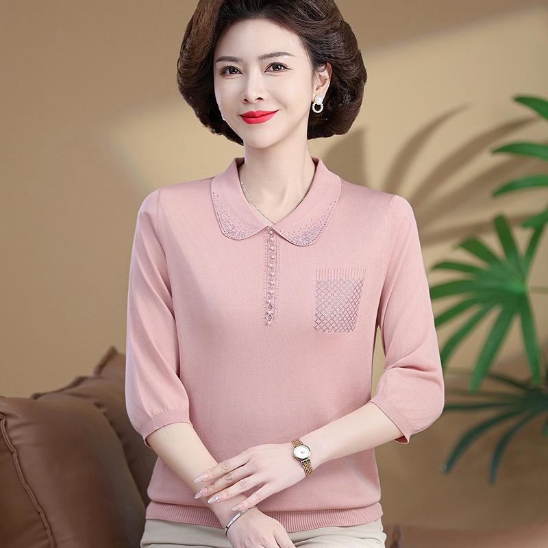 Maternity Knit Lapel 3/4 Sleeve Top with Wide-Leg Style 3XL (Recommended 125-140 Jin)
Maternity Knit Lapel 3/4 Sleeve Top with Wide-Leg Style 3XL (Recommended 125-140 Jin)