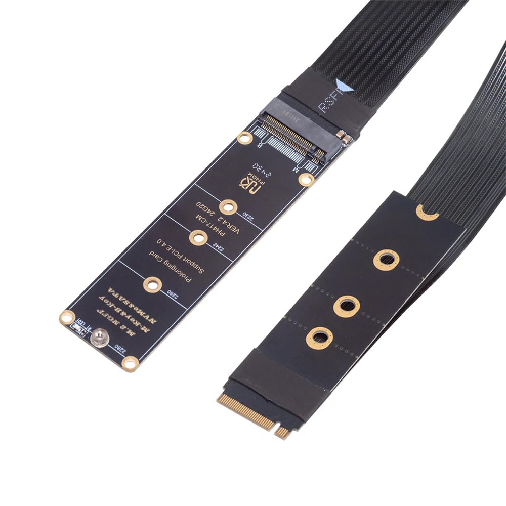 cablecc NVME PCI Express NGFF Кабель-подовжувач від штекера до гнізда для материнської плати SSD 30см PCI-E 4.0 M-Key 2230/2242/2260/2280 чорний
cablecc NVME PCI Express NGFF Кабель-подовжувач від штекера до гнізда для материнської плати SSD 30см PCI-E 4.0 M-Key 2230/2242/2260/2280 чорний