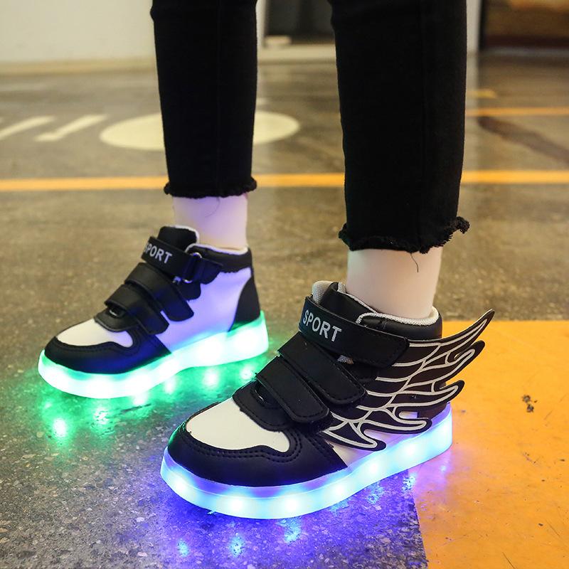 Size Children Led Shoes Usb Charged Glowing Wings Sneakers With Lights Luminous Shoes For Kids Boys Girls Backlight Tenis 25
Size Children Led Shoes Usb Charged Glowing Wings Sneakers With Lights Luminous Shoes For Kids Boys Girls Backlight Tenis 25