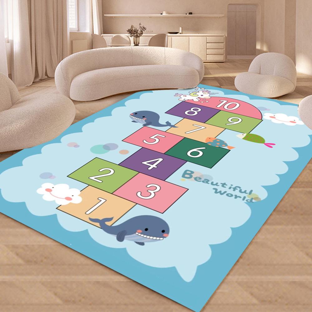 Hopscotch Rainbow Number Child Carpet Game Room Living Room Sofa Bedroom Study Kitchen Rug Non-slip Kid Cartoon Home Decor Mat 40X60CM
Hopscotch Rainbow Number Child Carpet Game Room Living Room Sofa Bedroom Study Kitchen Rug Non-slip Kid Cartoon Home Decor Mat 40X60CM