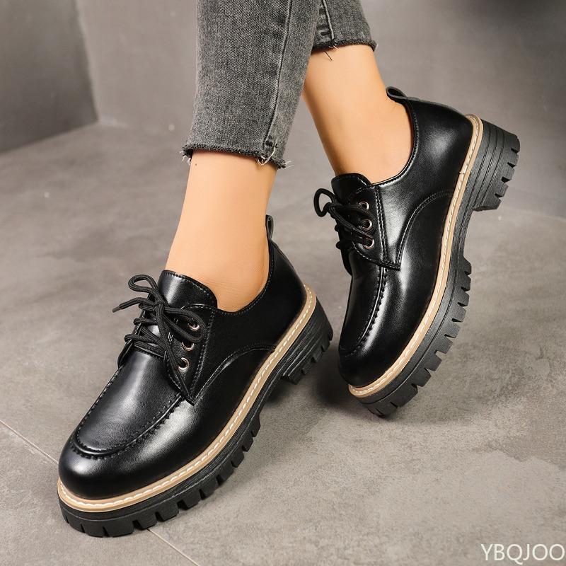 Весенне-осенняя мода Новые повседневные туфли на толстой подошве, увеличивающие рост, универсальные женские туфли больших размеров, женские лоферы на шнуровке 42 чёрный
Весенне-осенняя мода Новые повседневные туфли на толстой подошве, увеличивающие рост, универсальные женские туфли больших размеров, женские лоферы на шнуровке 42 чёрный