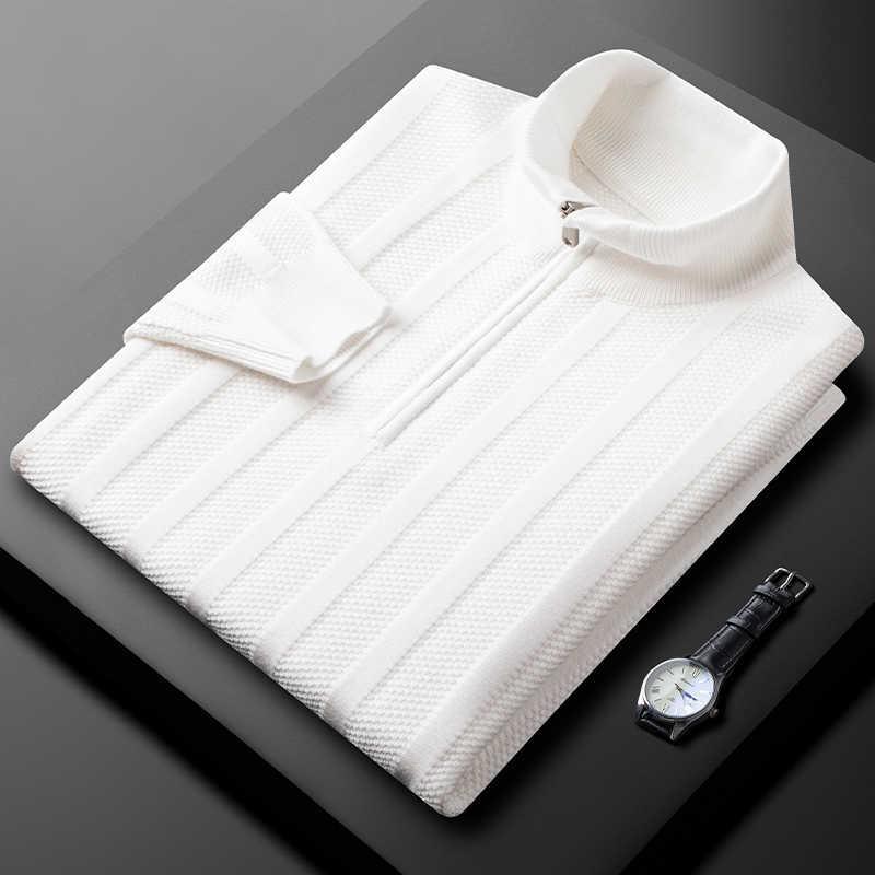 Men s Half-Zip Grey Striped Knit Sweater - Trendy Autumn/Winter Casual Top 2XL білий
Men s Half-Zip Grey Striped Knit Sweater - Trendy Autumn/Winter Casual Top 2XL білий