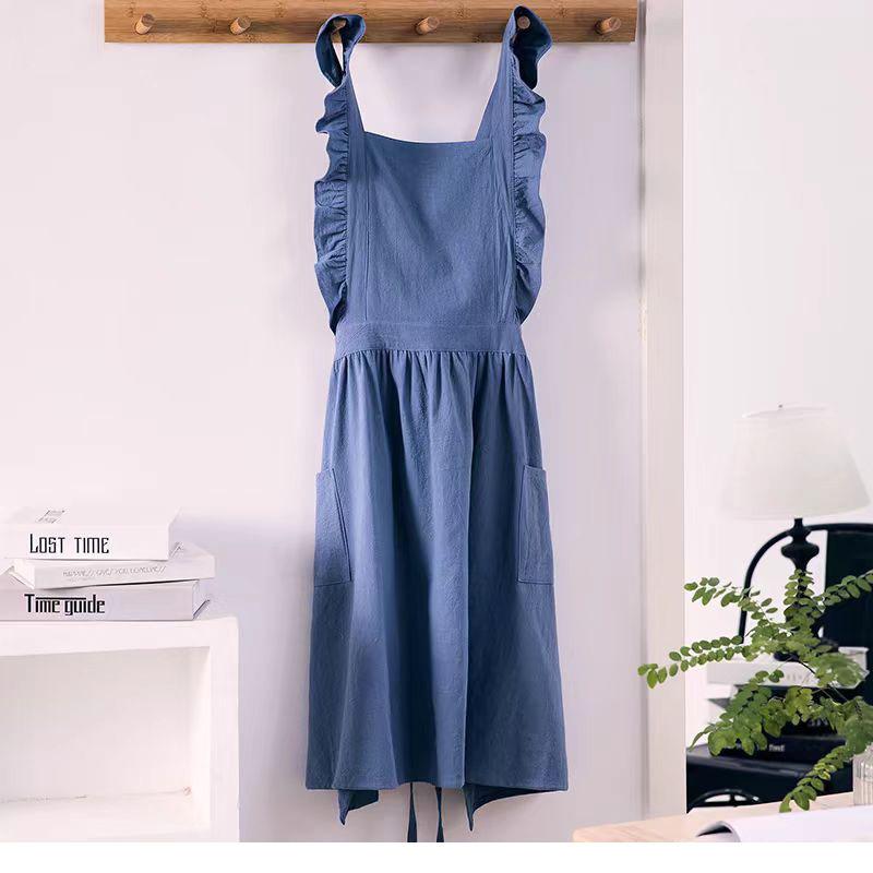 Cotton Linen Apron for Women Cross Back Kitchen Cooking Aprons with Pockets Vintage Baking Gardening Work Apron Pinafore Dress OneSize синій
Cotton Linen Apron for Women Cross Back Kitchen Cooking Aprons with Pockets Vintage Baking Gardening Work Apron Pinafore Dress OneSize синій