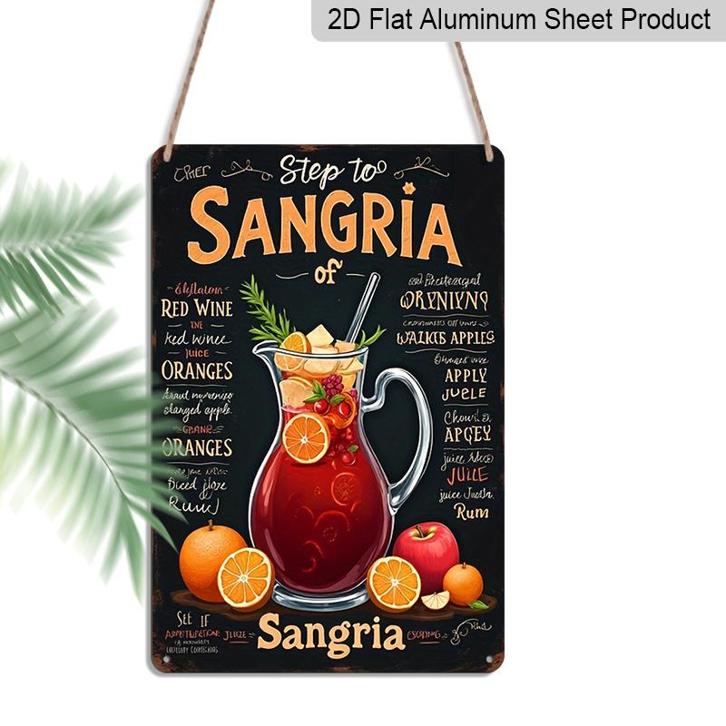 2D Flat 1pc Sangria Sign | Perfect for Restaurants, Bathrooms, Bedrooms, Christmas Decor, Home Living Rooms, Office Wall Decor, Vintage Aluminium 20*30cm
2D Flat 1pc Sangria Sign | Perfect for Restaurants, Bathrooms, Bedrooms, Christmas Decor, Home Living Rooms, Office Wall Decor, Vintage Aluminium 20*30cm