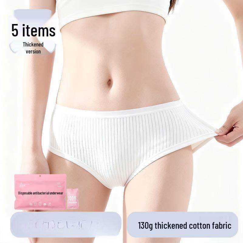 Brangdy Women s Disposable Striped White Briefs - 10 Count
Brangdy Women s Disposable Striped White Briefs - 10 Count