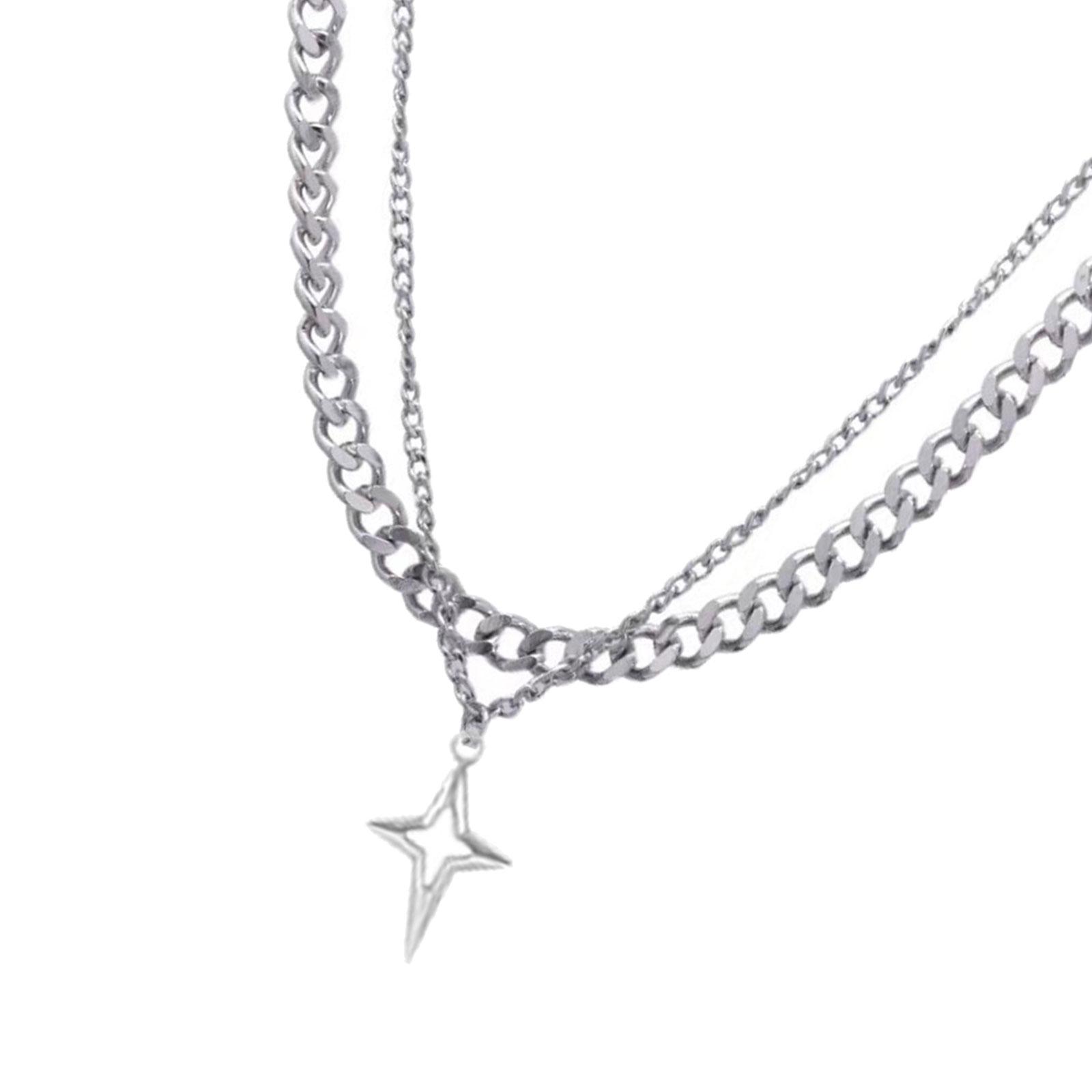 Stylish Zinc Alloy Necklace With Star Pendant Adjustable Chain Lightweight Neckchain Unisex Jewelry Gift 1
Stylish Zinc Alloy Necklace With Star Pendant Adjustable Chain Lightweight Neckchain Unisex Jewelry Gift 1