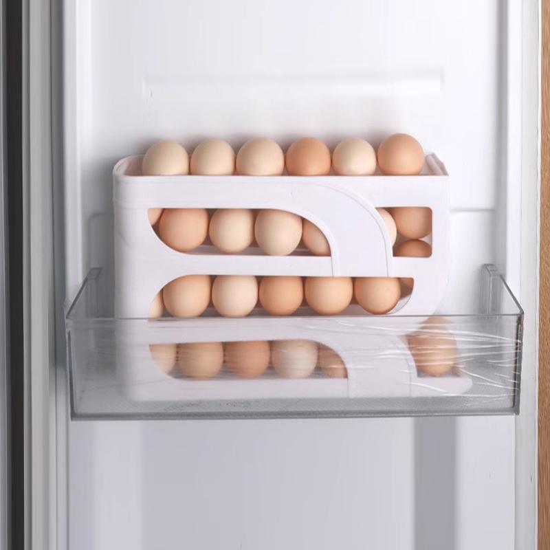 Use Automatic Roll-Down Egg Storage Box Kitchen Refrigerator Side Door Egg Preservation Rack 30 Pieces To Pack Egg Boxes
Use Automatic Roll-Down Egg Storage Box Kitchen Refrigerator Side Door Egg Preservation Rack 30 Pieces To Pack Egg Boxes
