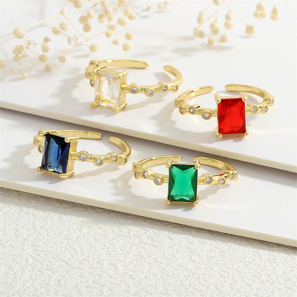 18K Copper Zircon Ring - Elegant Hong Kong Style Three-Dimensional Design for Women Adjustable
18K Copper Zircon Ring - Elegant Hong Kong Style Three-Dimensional Design for Women Adjustable