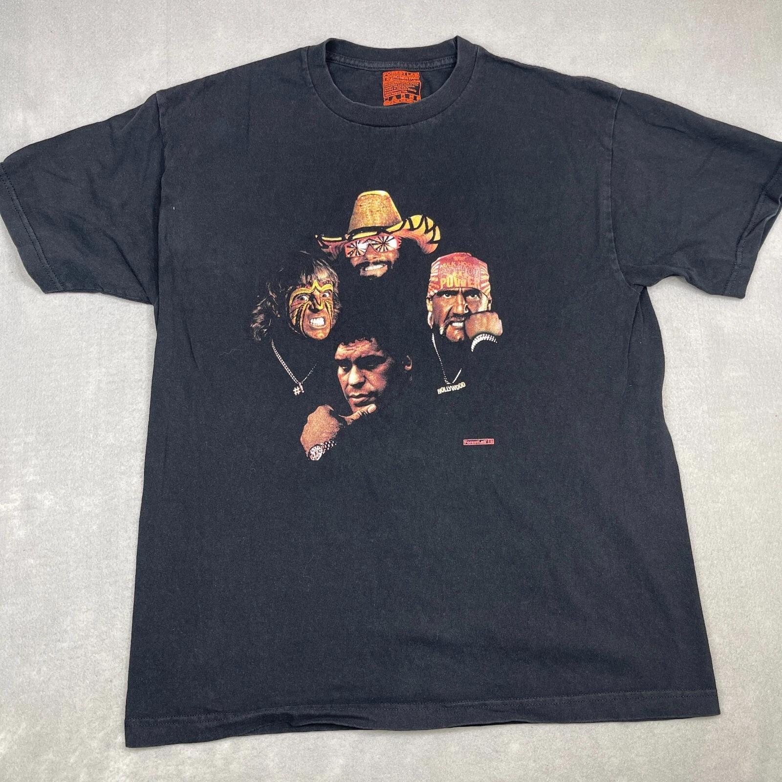 WWF Super Stars Graphic T-Shirt Mens Large Black Death Row Portriat Forest Lab 4XL
WWF Super Stars Graphic T-Shirt Mens Large Black Death Row Portriat Forest Lab 4XL